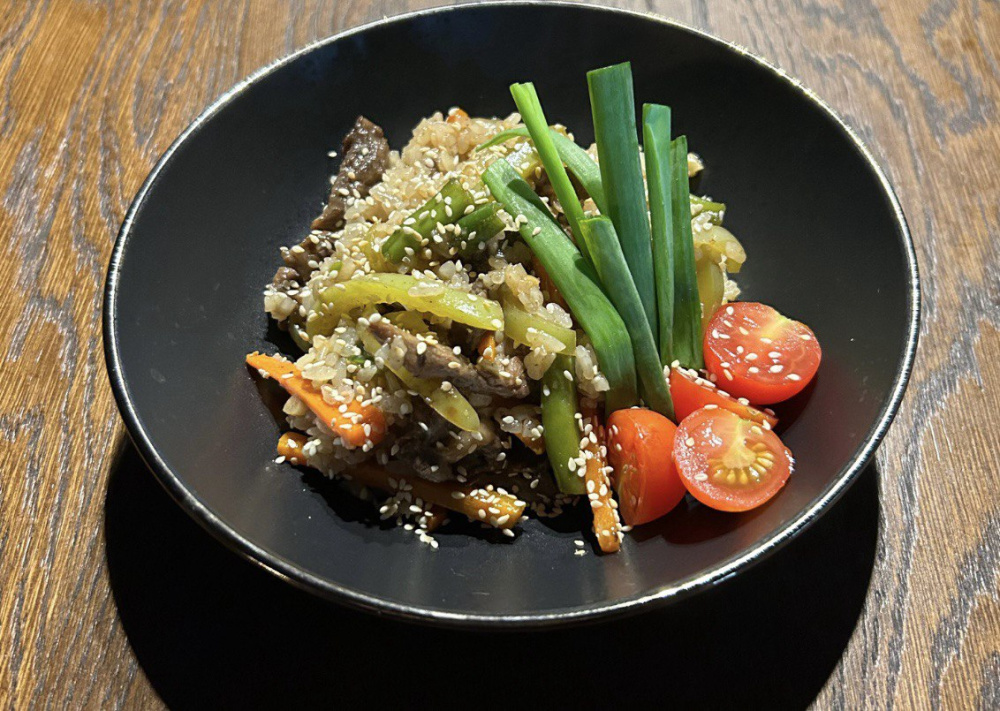 Тяхан с курицей